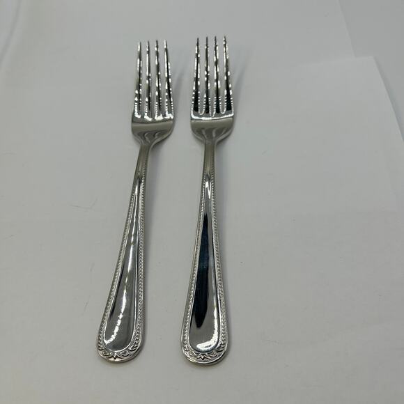 2 Individual Salad Fork Swedish Lodge Lenox 7 1/4" Stainless 18/10 - Picture 1 of 8